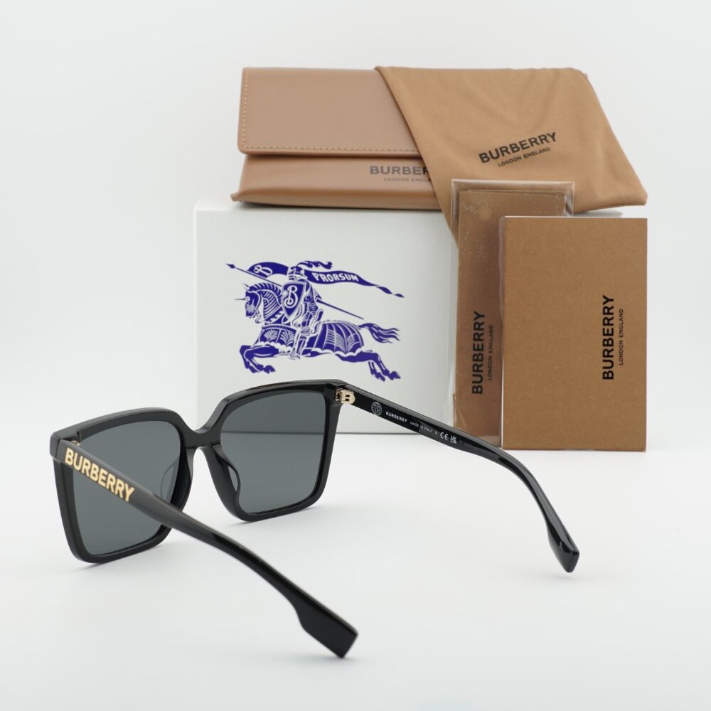 Burberry BE4411D 300187 Square Sunglasses - Black/Grey - Picture 3 of 11